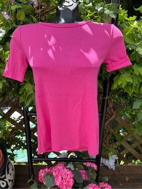 🆕 JCREW ‘Perfect Knits’ slim crew neck #1 quality ⭐️ Pink Short Sleeve Knit Top